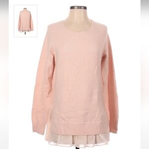 Tribal jeans pink layer tunic sweater